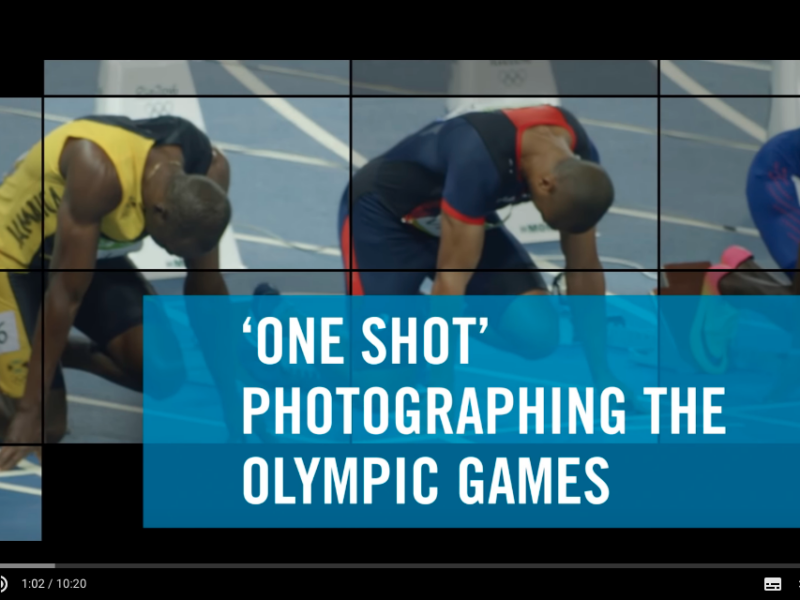 sportovní fotograf, přprav ana olympijské hry, one shot