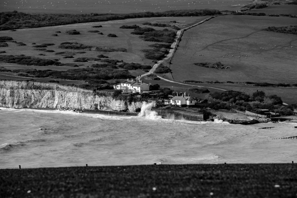 brighton, hove, sussex, united kingdom, east dean, rottingdean. seven sisters, 7sisters, street photography , landscape photography, bw, belle tout, birling gap,