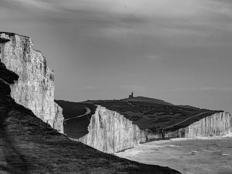 brighton, hove, sussex, united kingdom, east dean, rottingdean. seven sisters, 7sisters, street photography , landscape photography, bw